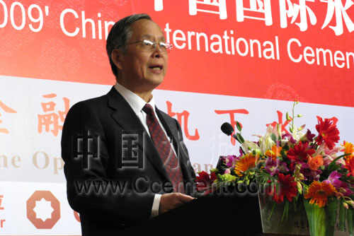 張人為在2009中國國際水泥峰會上致辭